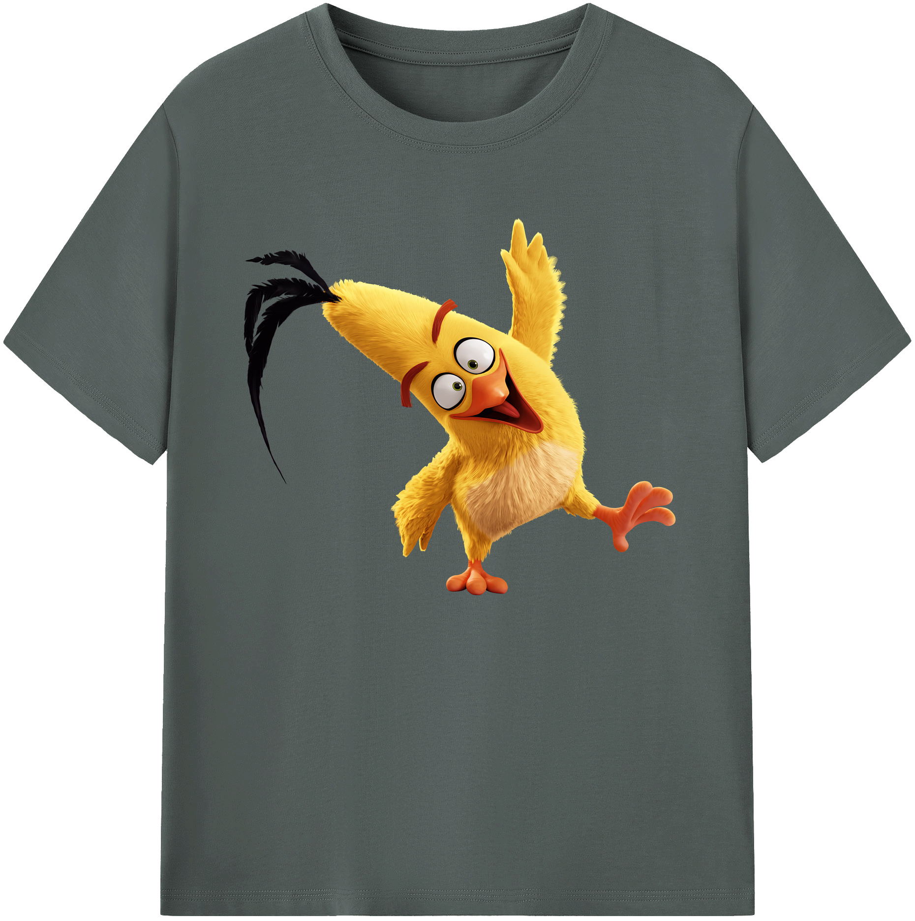（画像用） Angry Birds アングリーバード 綿100％ メンズ半袖Tシャツ｜肌触りやわらか＆通気性